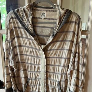 Anthropologie Tiny Hooded Knit Cardigan